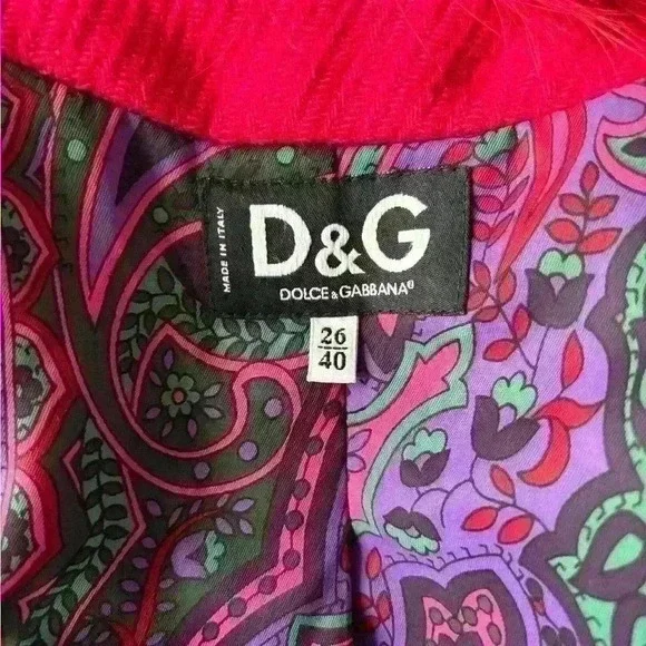 Dolce & Gabbana Wool Denim Coat,  Size 40/M - Picture 5 of 9